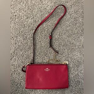 Coach Cherry Red Crossbody Bag/Clutch